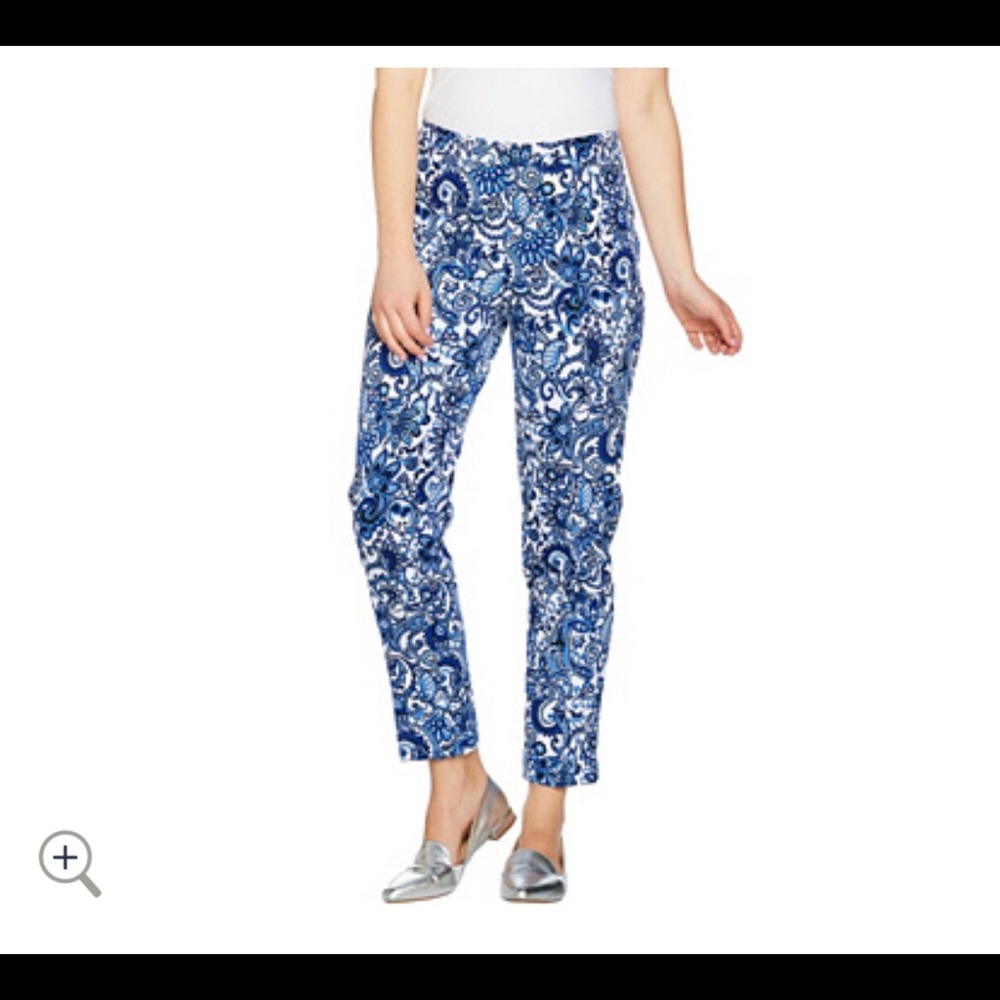 🎀 Isaac Mizrahi Live Stretch Ankle Pants sz 8